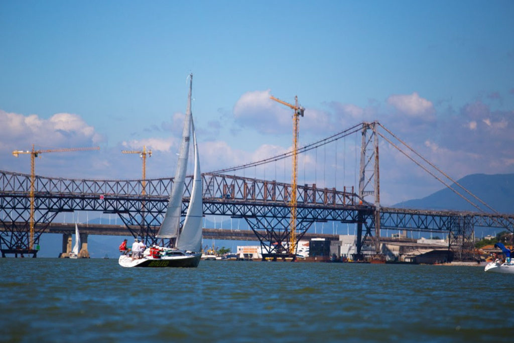 Abertura da Copa Veleiros de Oceano, regata desse final de semana fez parte das comemorações dos 344 anos de Florianópolis