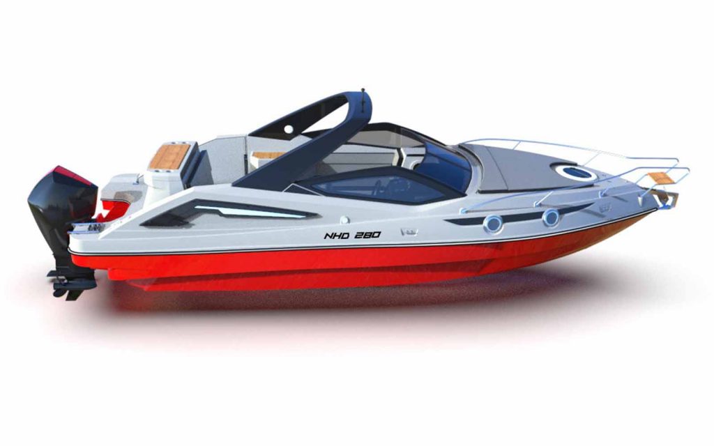 NHD 280 com motor de popa - boat shopping