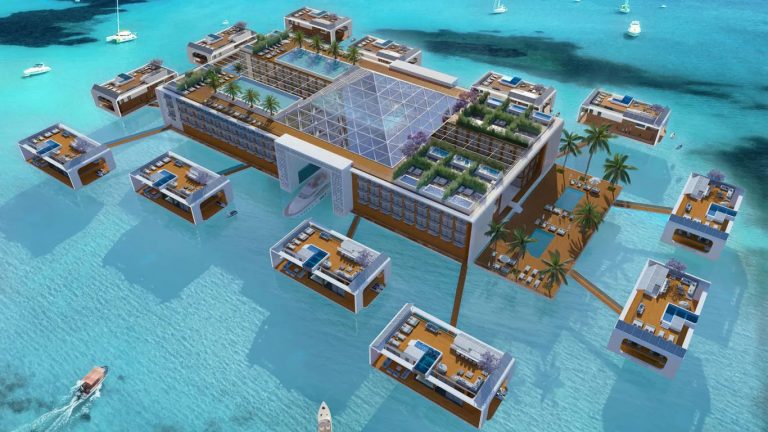 Kempinski Hotels irá criar o resort Floating Palace, projetado especificamente com proprietários de iates em mente