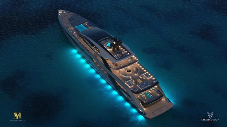 Mogul 777: o conceito do superiate de 77m do TheYachtMogul em colaboração com a Abbasli Design