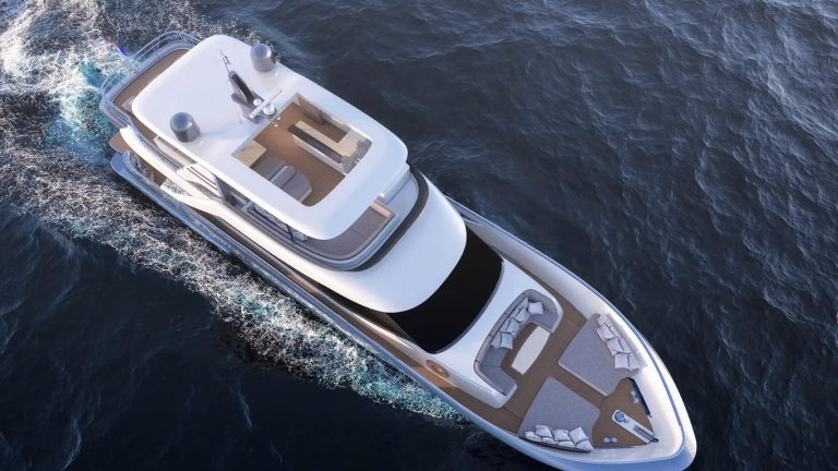 Van der Valk compartilha atualização da construção no iate Modern Flybridge de 25,5m