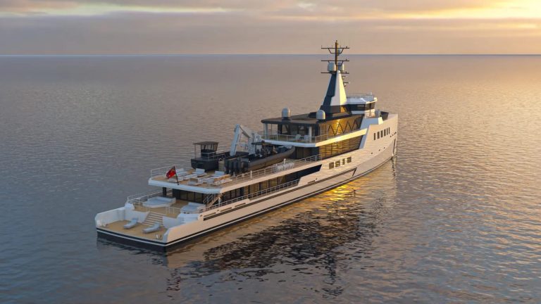 Damen Yachting coloca quilha em iate de expedição híbrido de 75m