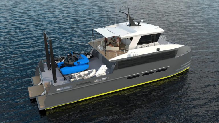 SHADOWLARK: Triton Submarines e ShadowCat apresentam catamarã de apoio de 24m