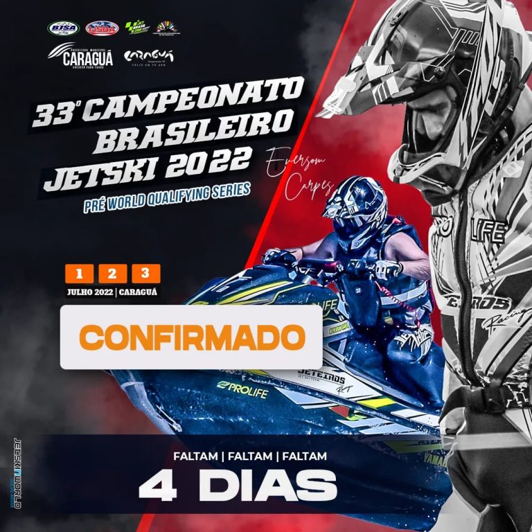 CAMPEONATO BRASILEIRO DE JET SKI 2022 REÚNE O MELHOR DA MODALIDADE EM CARAGUA